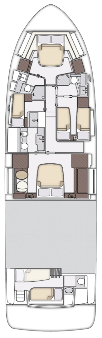 Azimut Azimut Magellano 66 charter bareboat eller skeppad i Donji Seget