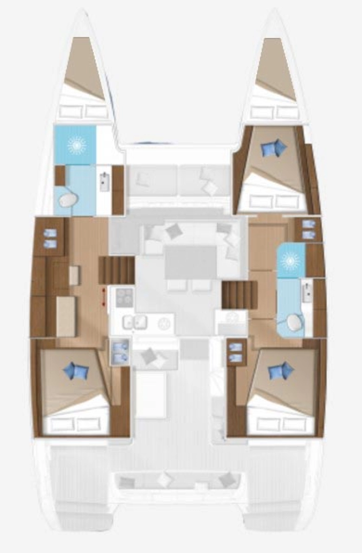 Lagoon Lagoon 40 charter bareboat eller skeppad i Pomer