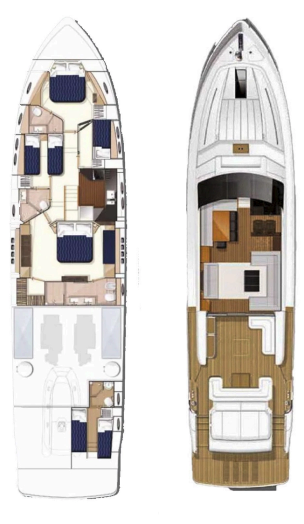 Uthyrning Lyx yacht i Donji Seget - Princess Princess V78