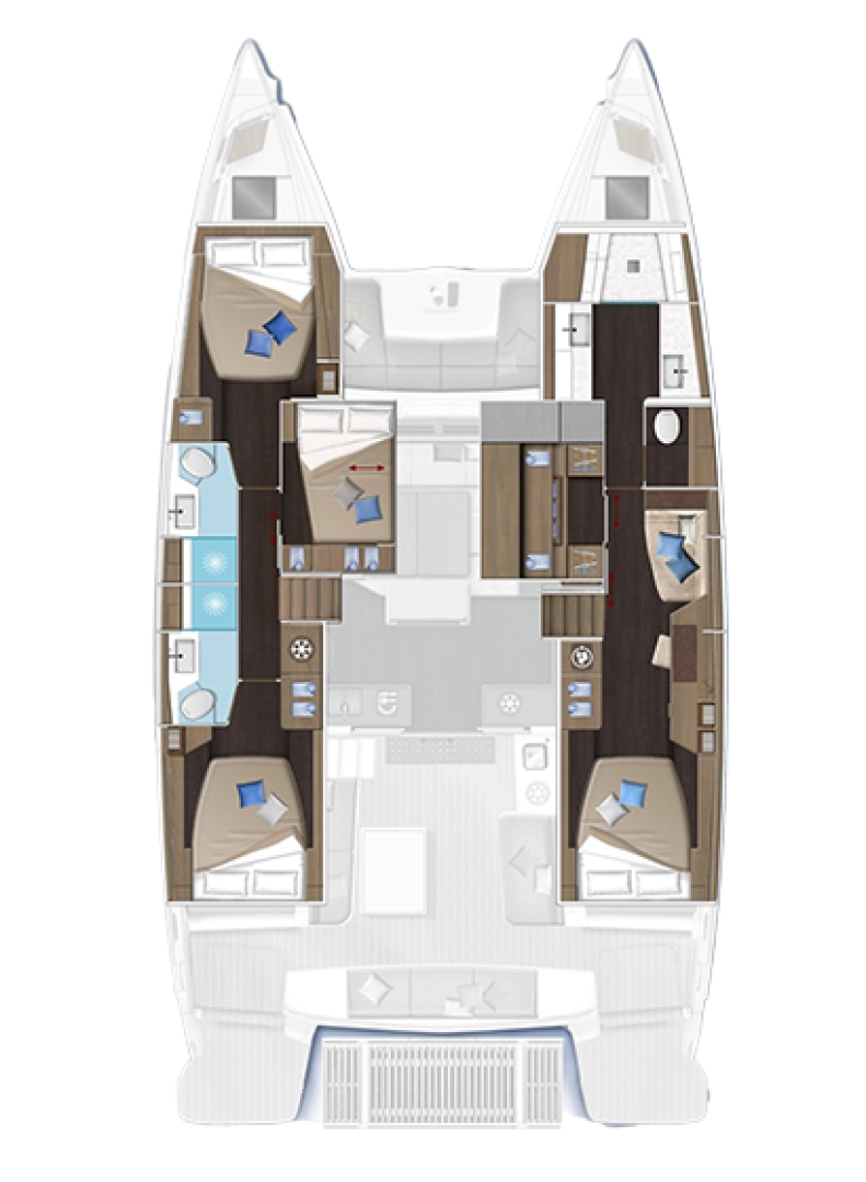 Uthyrning Katamaran  Lagoon med en båtlicens 