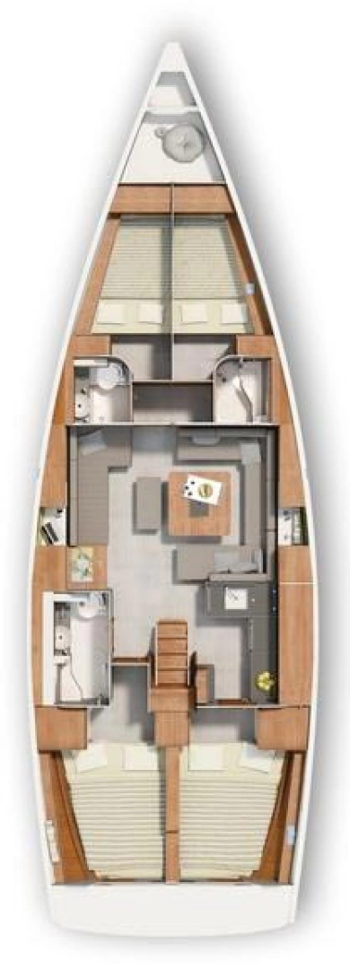 Hanse Hanse 455 charter bareboat eller skeppad i Murter-Kornati