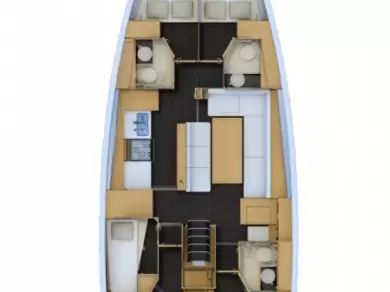 Jeanneau Jeanneau 54 charter bareboat eller skeppad i Trogir 