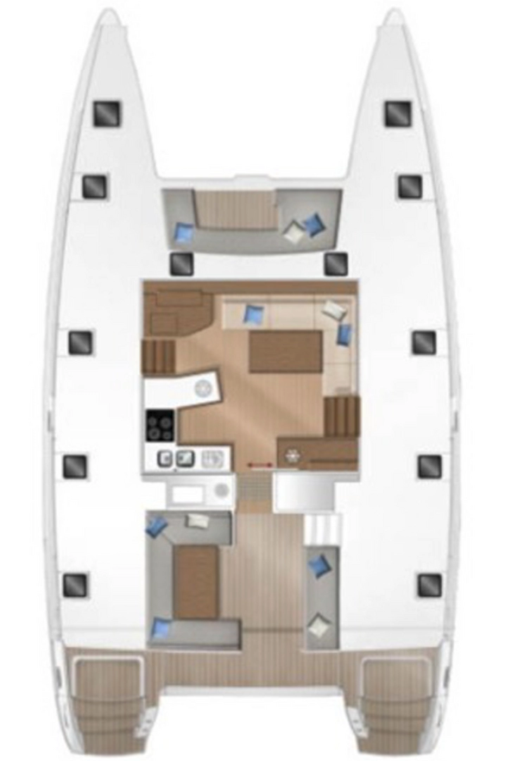 Uthyrning Katamaran  Lagoon med en båtlicens 