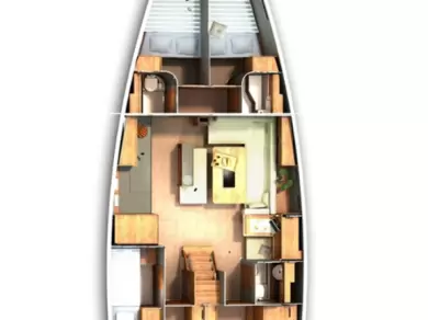 Uthyrning Segelbåt  Hanse med en båtlicens 