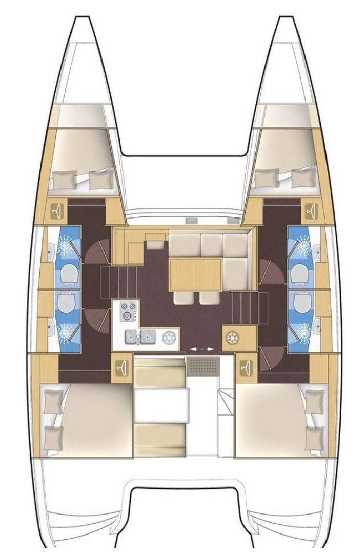 Uthyrning Katamaran  Lagoon med en båtlicens 