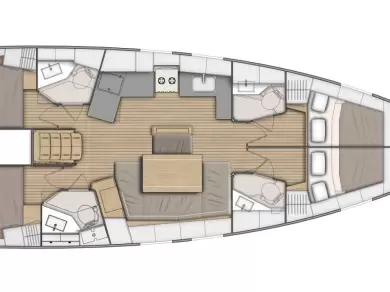Bénéteau Oceanis 46.1 charter bareboat eller skeppad i Skradin