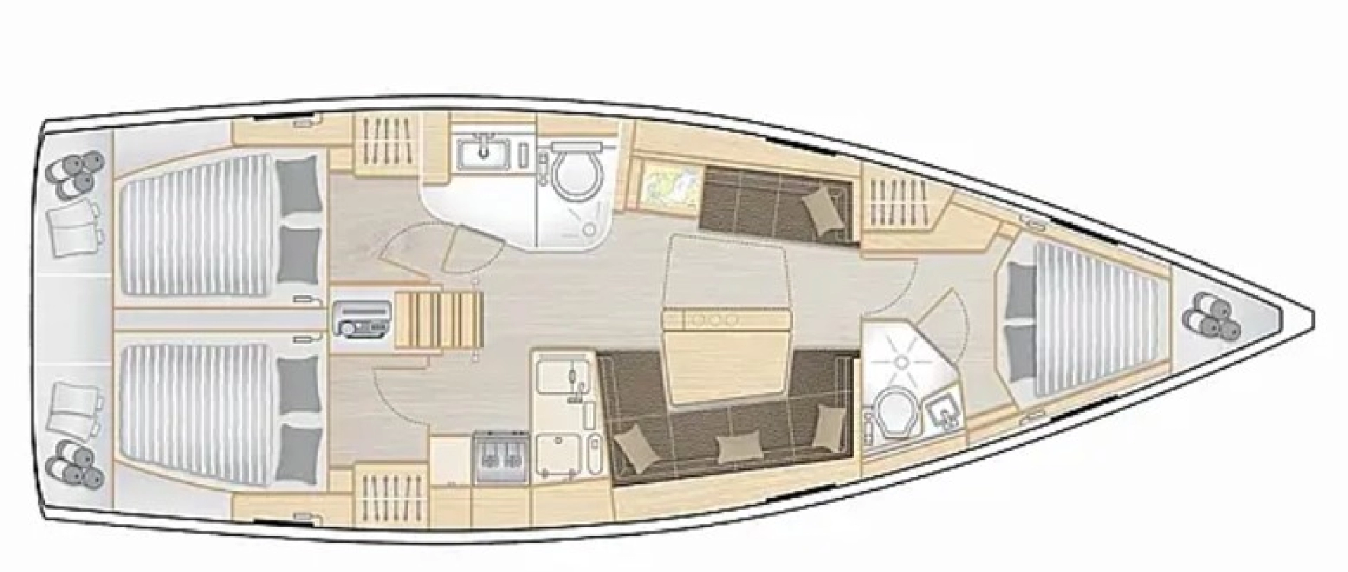 Hanse Hanse 418 charter bareboat eller skeppad i Lefkáda