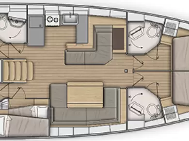 Hyr en Bénéteau Oceanis 51.1 Lefkáda 
