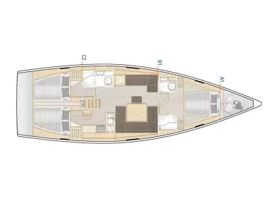 Yacht charter Donji Seget billig Hanse 458