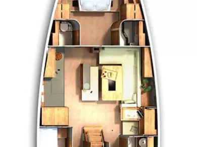 Uthyrning Segelbåt  Hanse med en båtlicens 