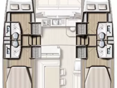 Bali Bali 4.1 charter bareboat eller skeppad i Alimos