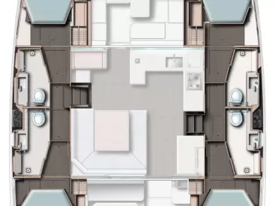 Yacht charter Belize City billig Leopard 45