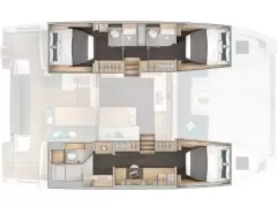 Yacht charter Rogoznica billig Lagoon 43