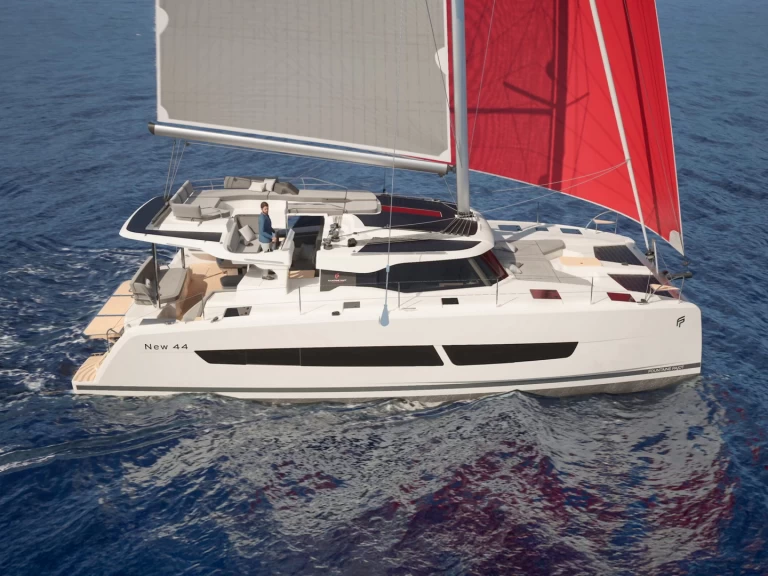 Fountaine Pajot Fountaine Pajot FP 44 Quatuor - 4 + 2 cab. charter bareboat eller skeppad i Gouvia