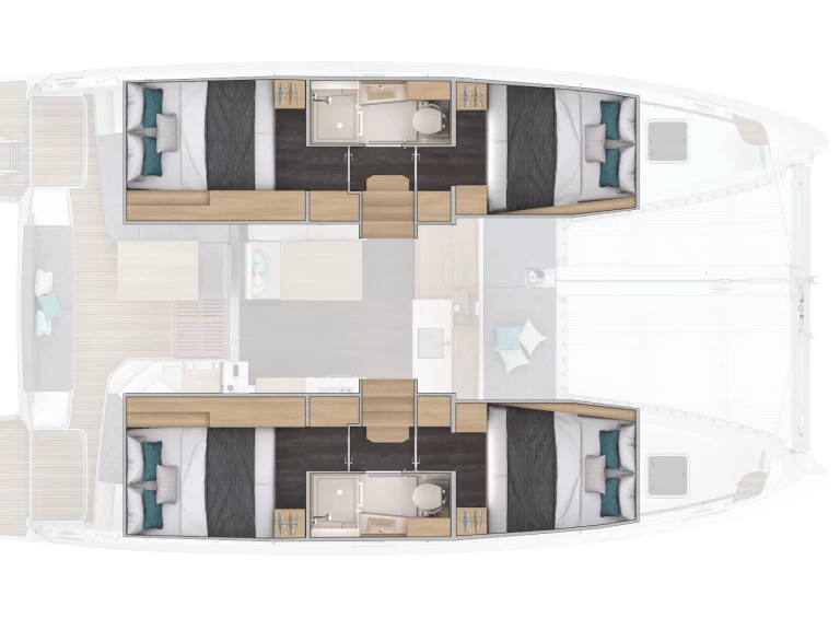 Lagoon Lagoon 38 charter bareboat eller skeppad i Capo d'Orlando