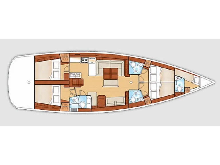 Yacht charter Palairos billig Oceanis 54