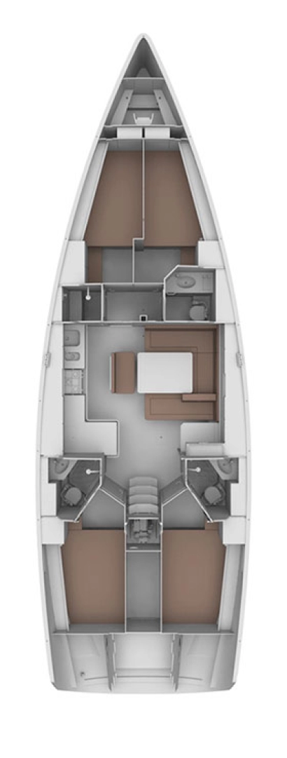 Bavaria Cruiser 46 charter bareboat eller skeppad i Split 