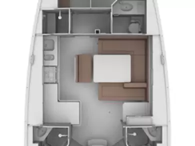 Bavaria Cruiser 46 charter bareboat eller skeppad i Split 