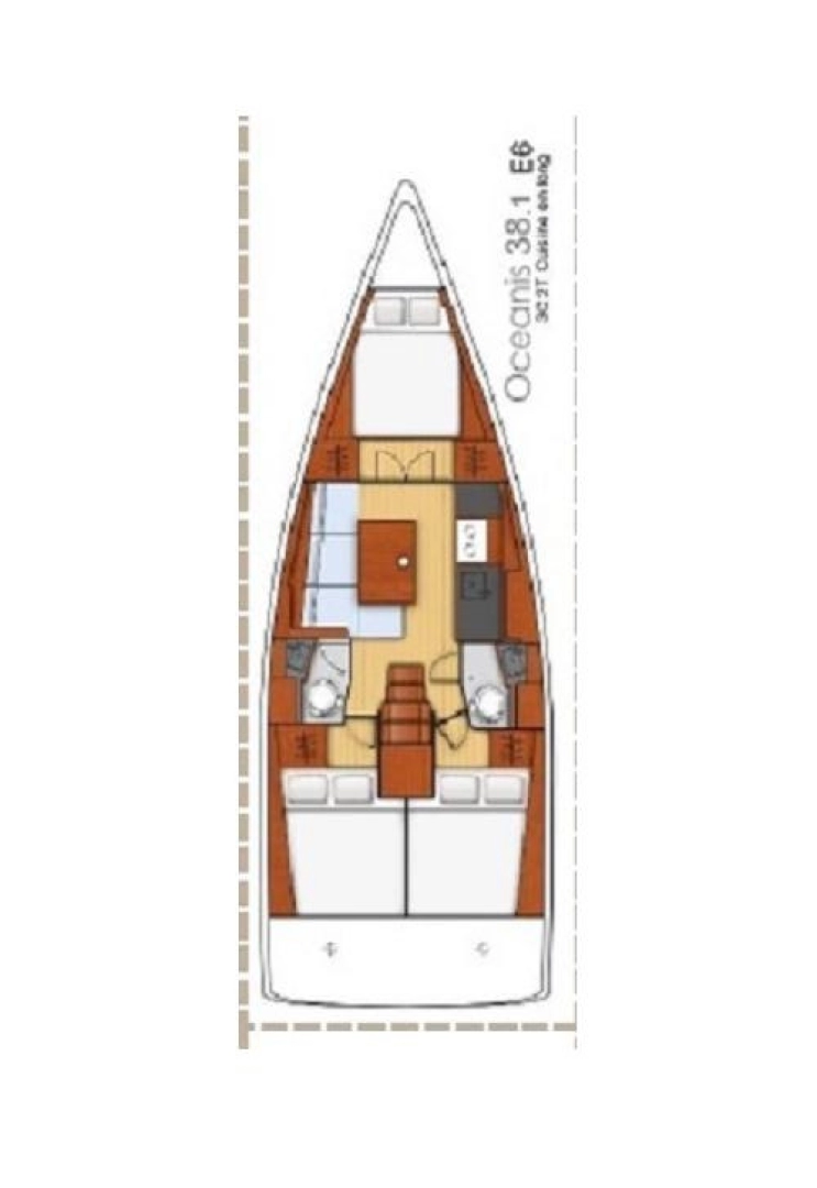 Yacht charter Lefkáda billig Oceanis 38.1