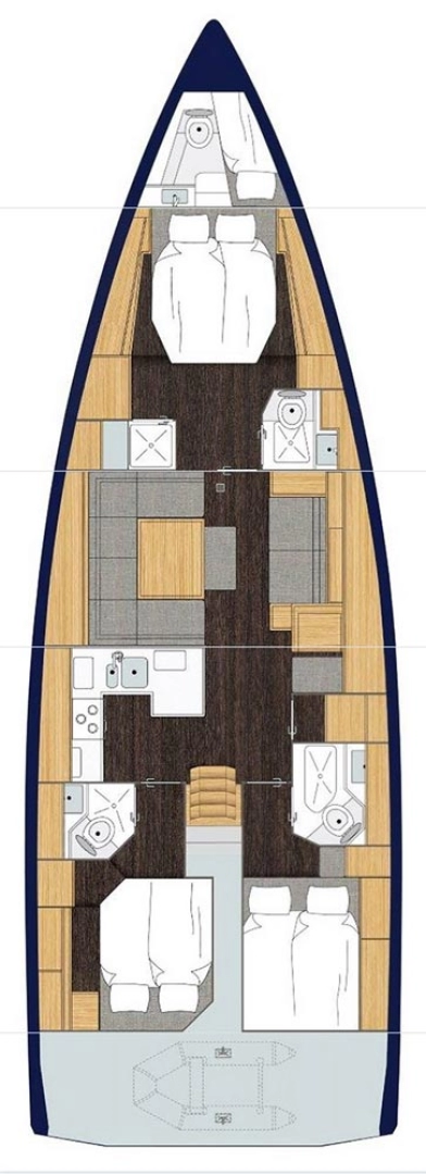 Yacht charter Gocek billig Cruiser 50