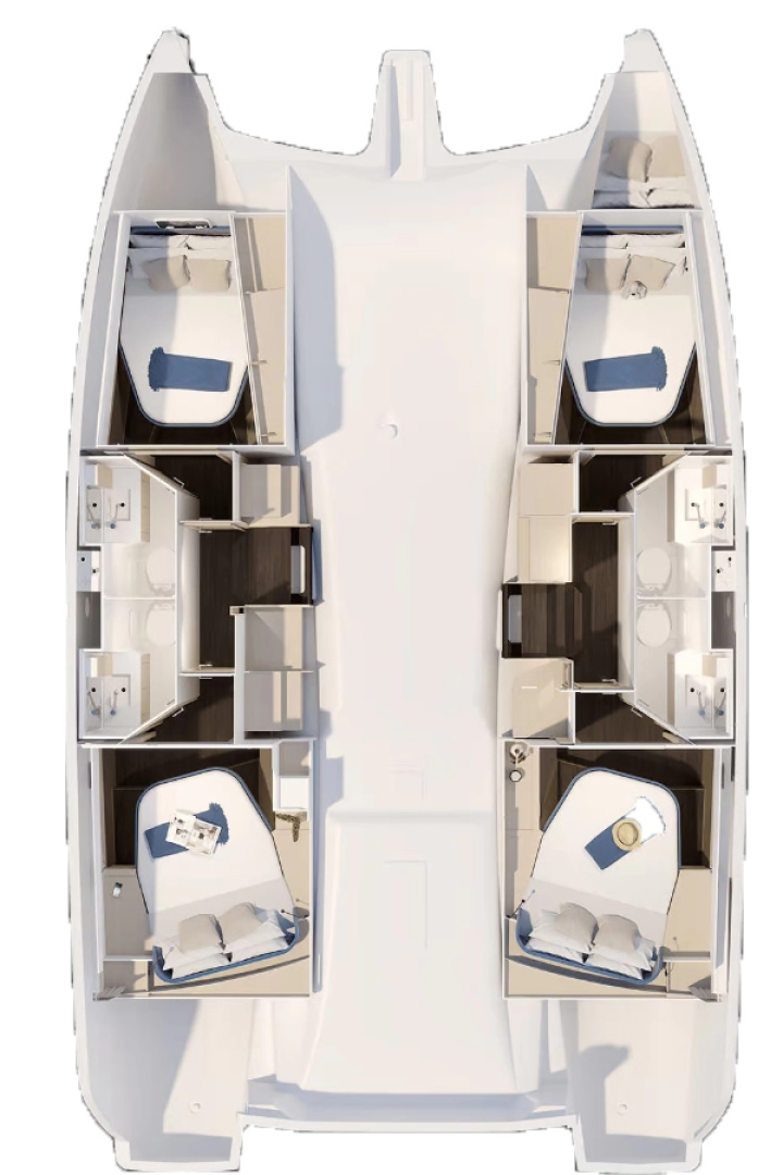 Yacht charter Biograd Na Moru billig Fountaine Pajot FP 41 Quatuor 4