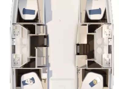 Yacht charter Biograd Na Moru billig Fountaine Pajot FP 41 Quatuor 4