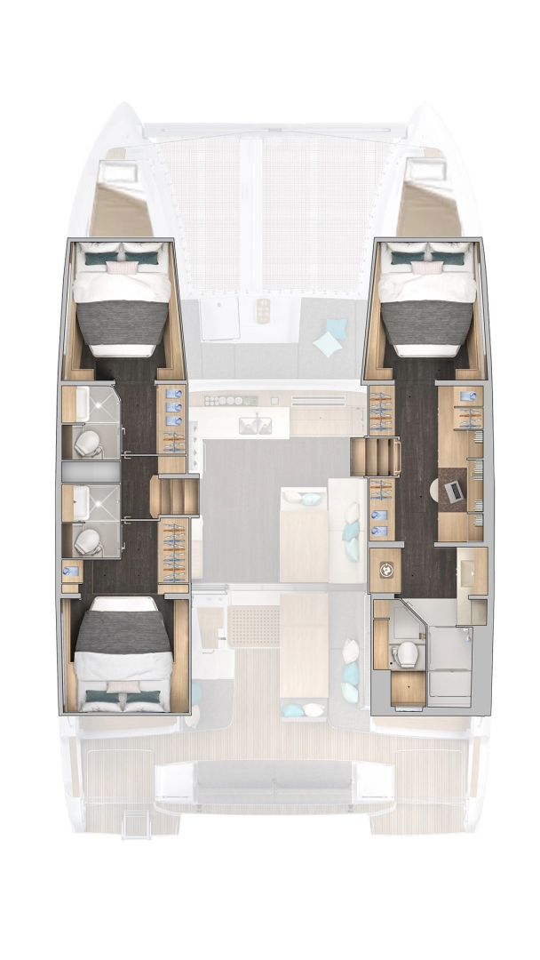 Hyra Katamaran  med eller utan skeppare Lagoon Šibenik  