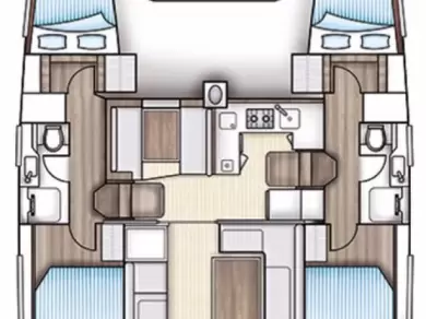 Yacht charter Trogir  billig Nautitech 40