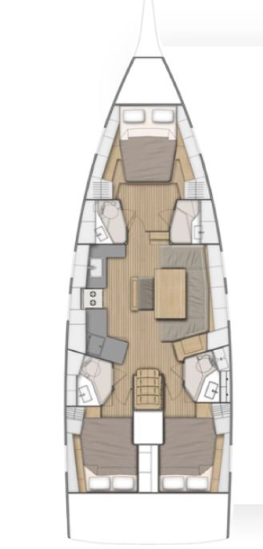 Yacht charter Golfo Aranci billig Oceanis 46.1 Performance Line - 3 cab.