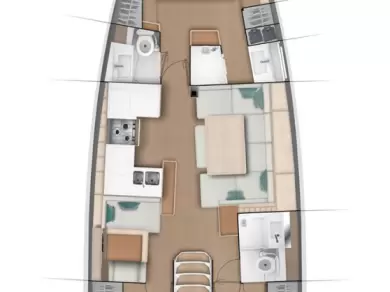 Jeanneau Sun Odyssey 490 charter bareboat eller skeppad i Gocek