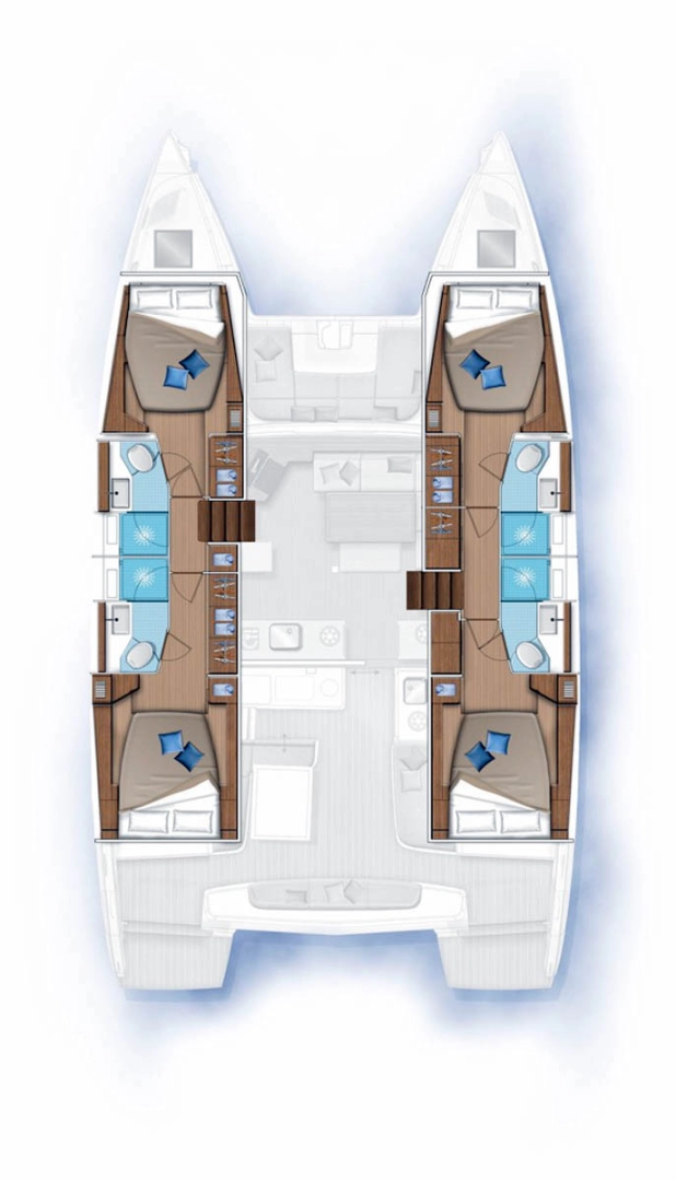Lagoon Lagoon 46 charter bareboat eller skeppad i Elliniko 