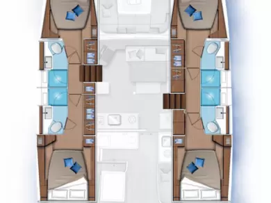 Lagoon Lagoon 46 charter bareboat eller skeppad i Elliniko 