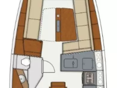 Hanse Hanse 345 charter bareboat eller skeppad i Biograd Na Moru