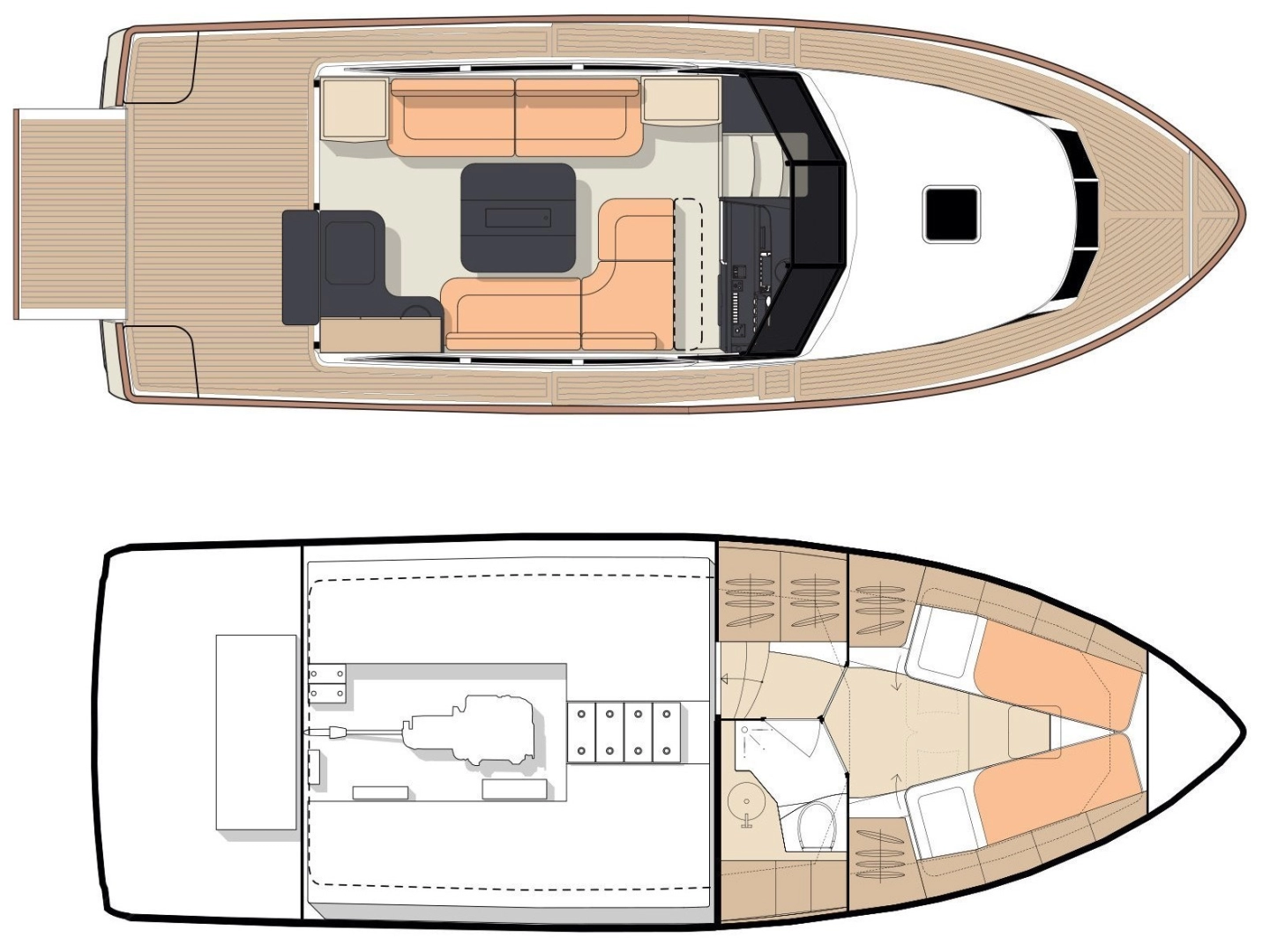 Greenline Yachts Greenline 33 charter bareboat eller skeppad i Pirovac