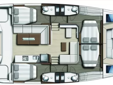 Yacht charter Lefkáda billig Bali Catspace Voile