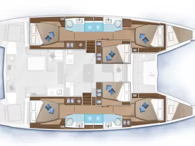 Yacht charter Gouvia billig Lagoon 50