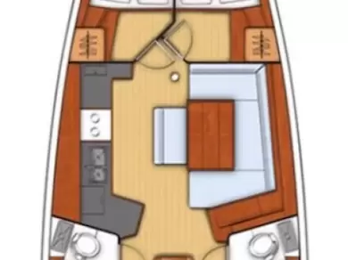 Bénéteau Oceanis 45 charter bareboat eller skeppad i Donji Seget