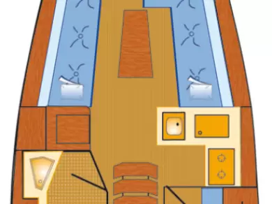 Bavaria Cruiser 34 charter bareboat eller skeppad i Rogoznica