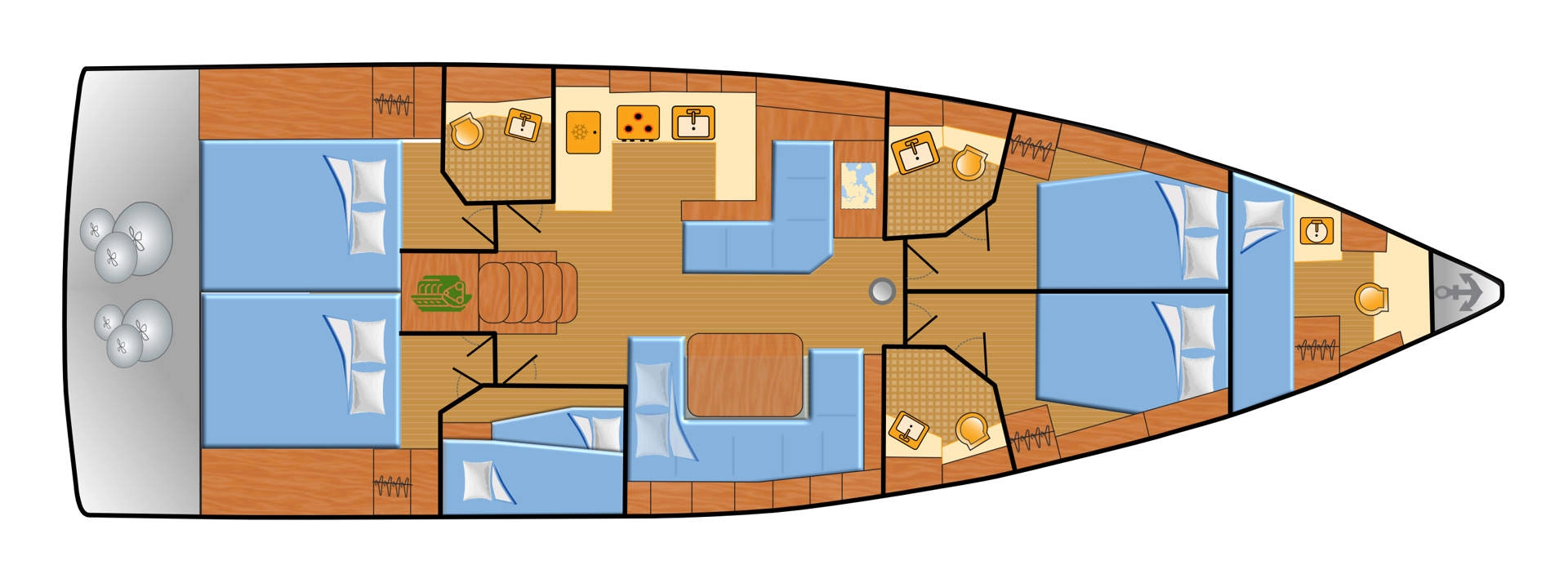 Bénéteau Oceanis 51.1 charter bareboat eller skeppad i Rogoznica