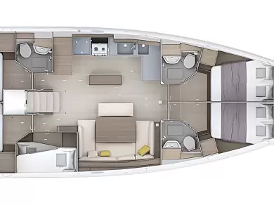 Hyr en Bénéteau Oceanis 52 - 6 cab. Biograd Na Moru 