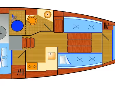 Yacht charter Biograd Na Moru billig Sun Odyssey 349