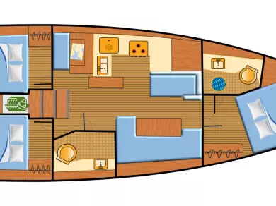 Jeanneau Sun Odyssey 410 charter bareboat eller skeppad i Punat