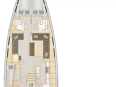 Hanse Hanse 548 charter bareboat eller skeppad i Trogir 