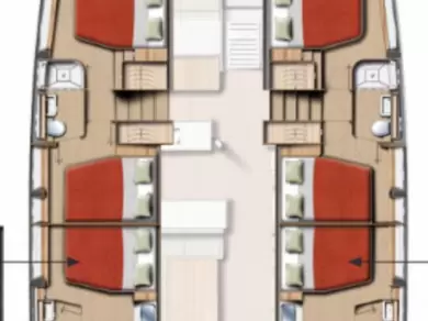 Hyr en Bali Bali 5.2 - 6 + 2 cab. Lefkáda 