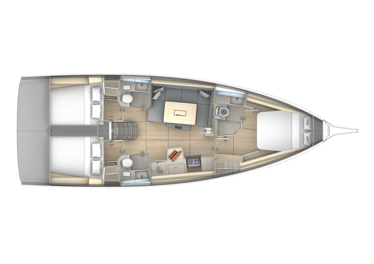 Dufour Dufour 41 charter bareboat eller skeppad i Palairos