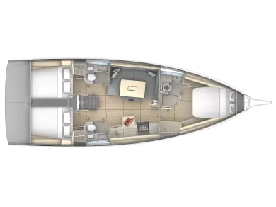 Dufour Dufour 41 charter bareboat eller skeppad i Palairos