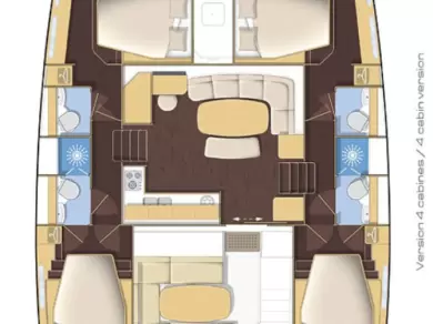 Lagoon Lagoon 421 charter bareboat eller skeppad i Turgutreis