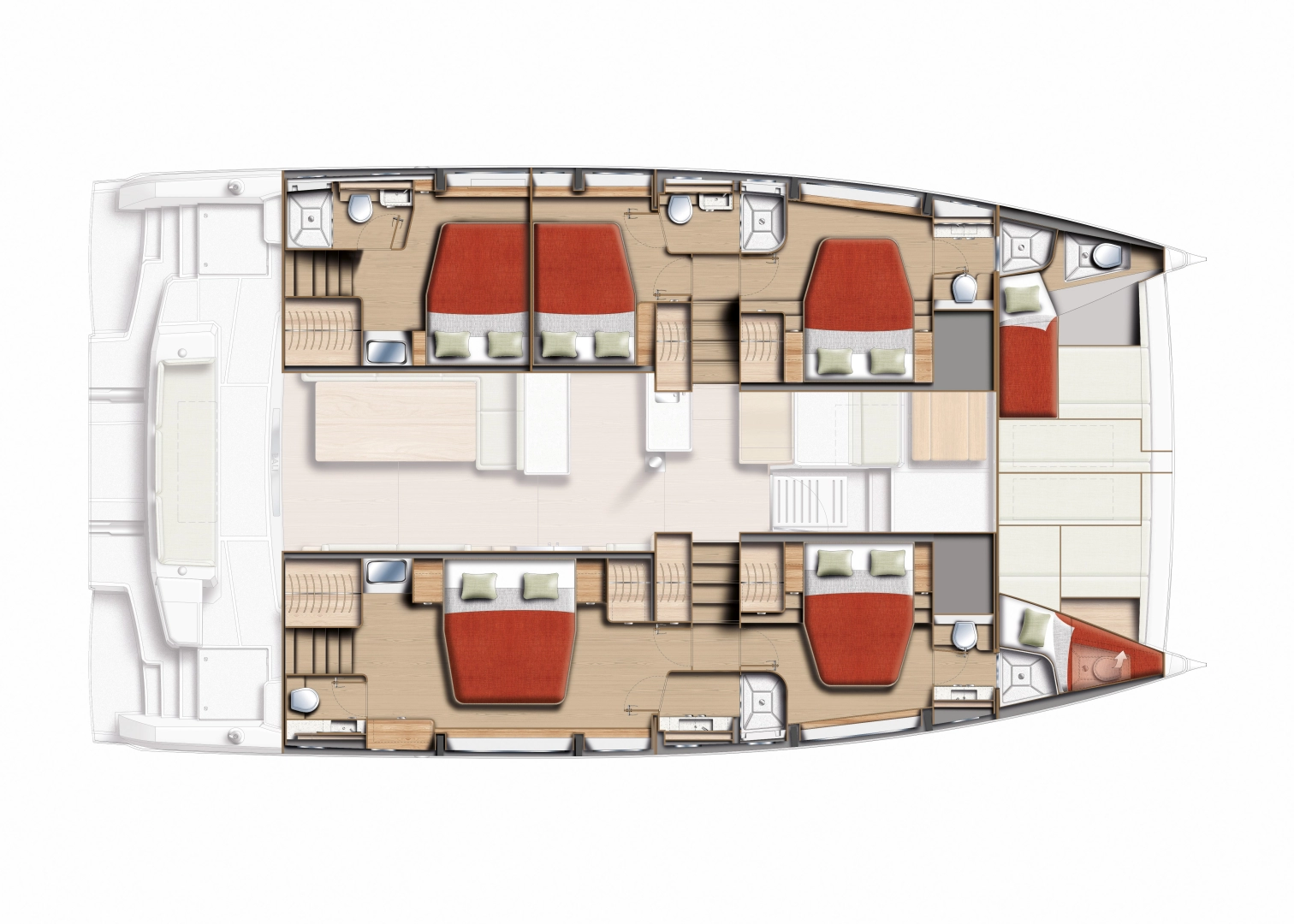 Uthyrning Katamaran  Bali med en båtlicens 
