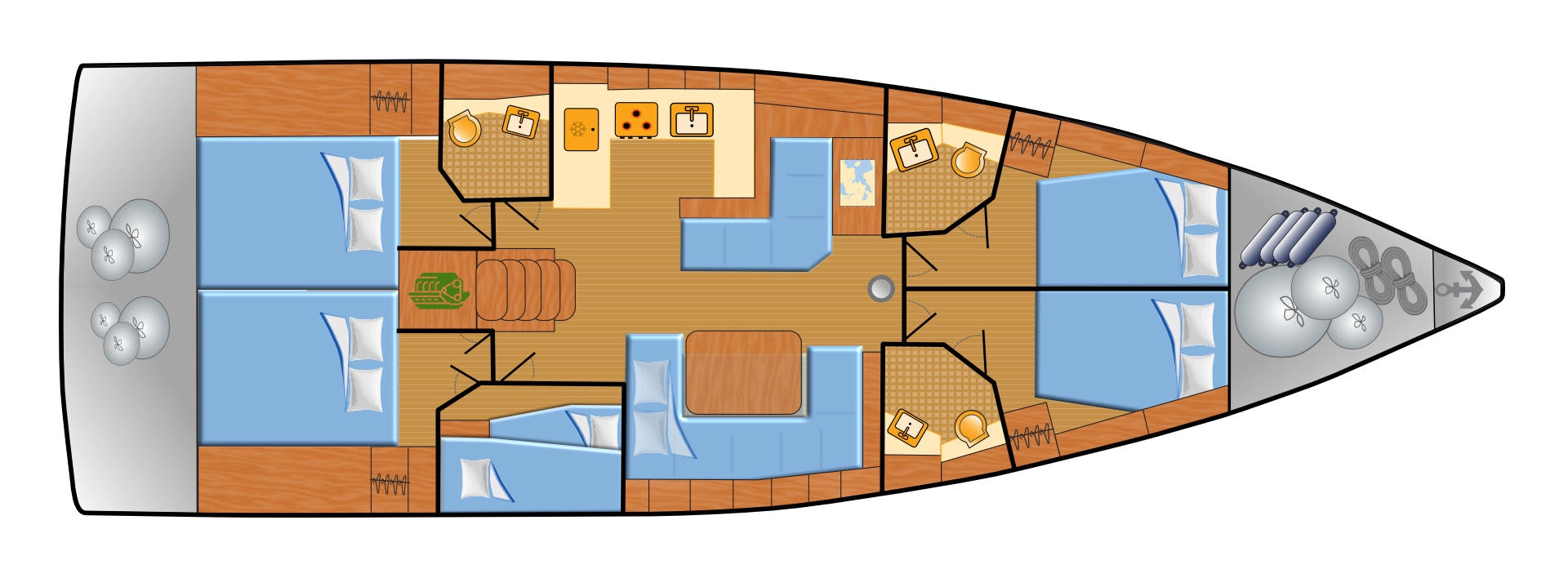 Uthyrning Segelbåt  i Can Pastilla - Bénéteau Oceanis 51.1