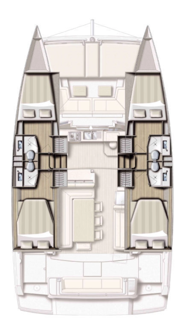 Uthyrning Katamaran  i Lefkáda - Bali Bali 4.1